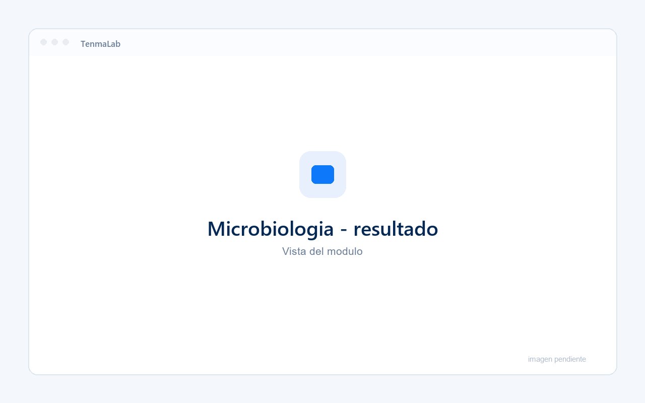 Informe de cultivo y antibiograma en TenmaLab