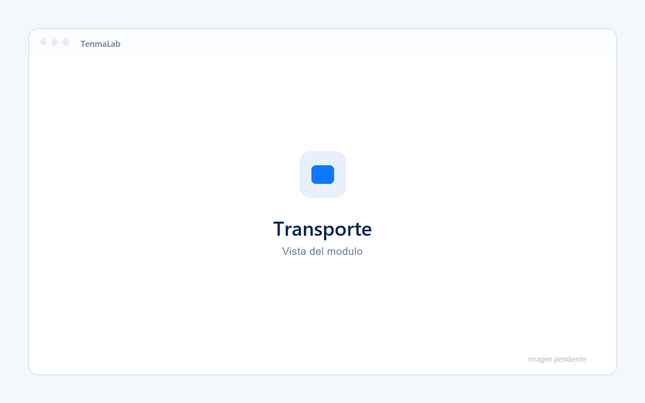 Trazabilidad de transporte de muestras en TenmaLab